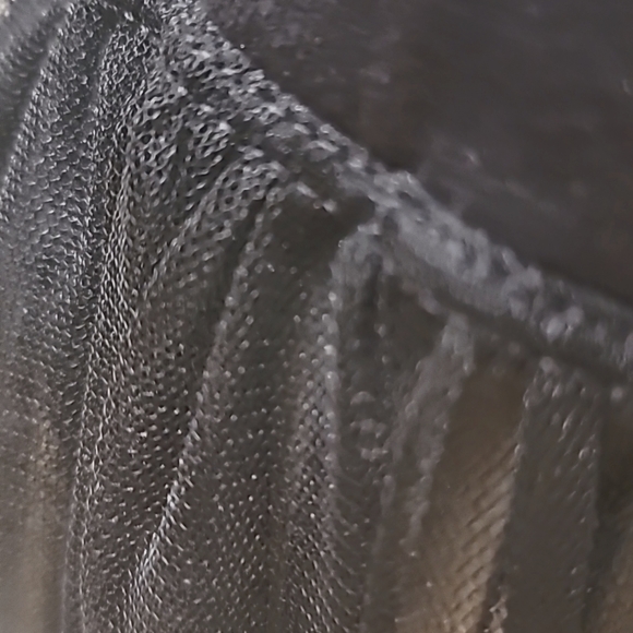 Ten Sixty Sherman black tulle floor length skirt. Size L - Picture 3 of 7
